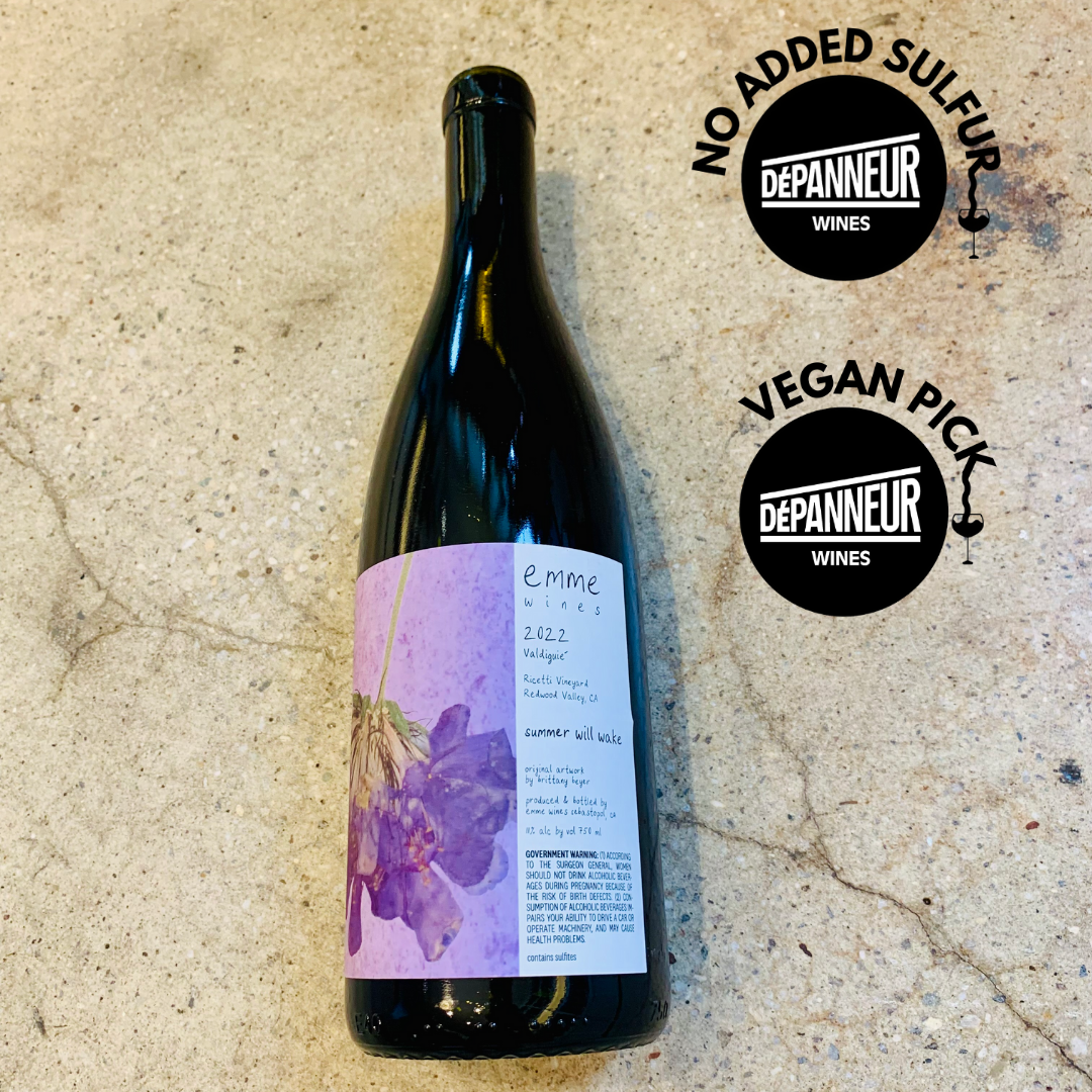 Emme Wines "Summer Will Wake" Valdiguie (Redwood Valley) 2022 750ml