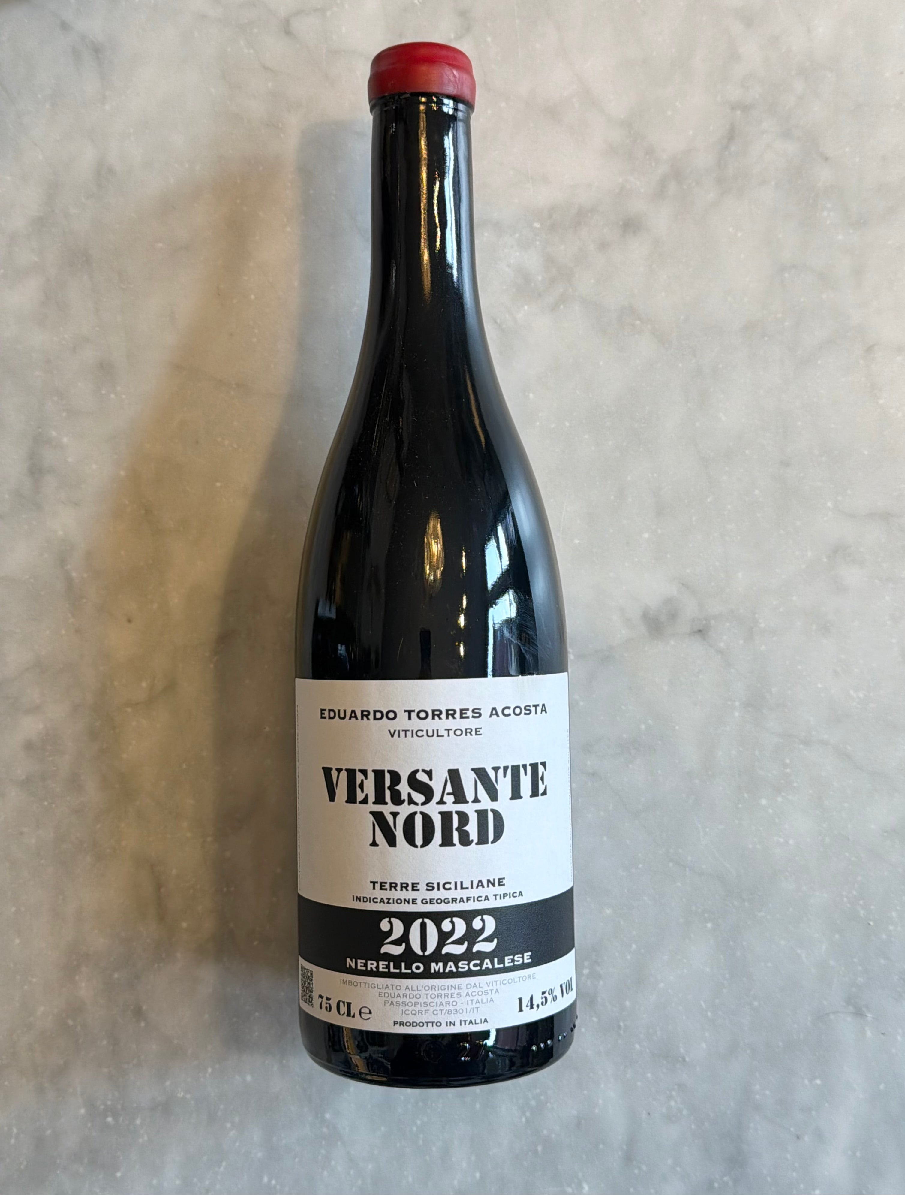 Eduardo Torres Acosta - IGT Terre Siciliane Rosso "Versante Nord" 2022 750ml (14.5%  ABV)