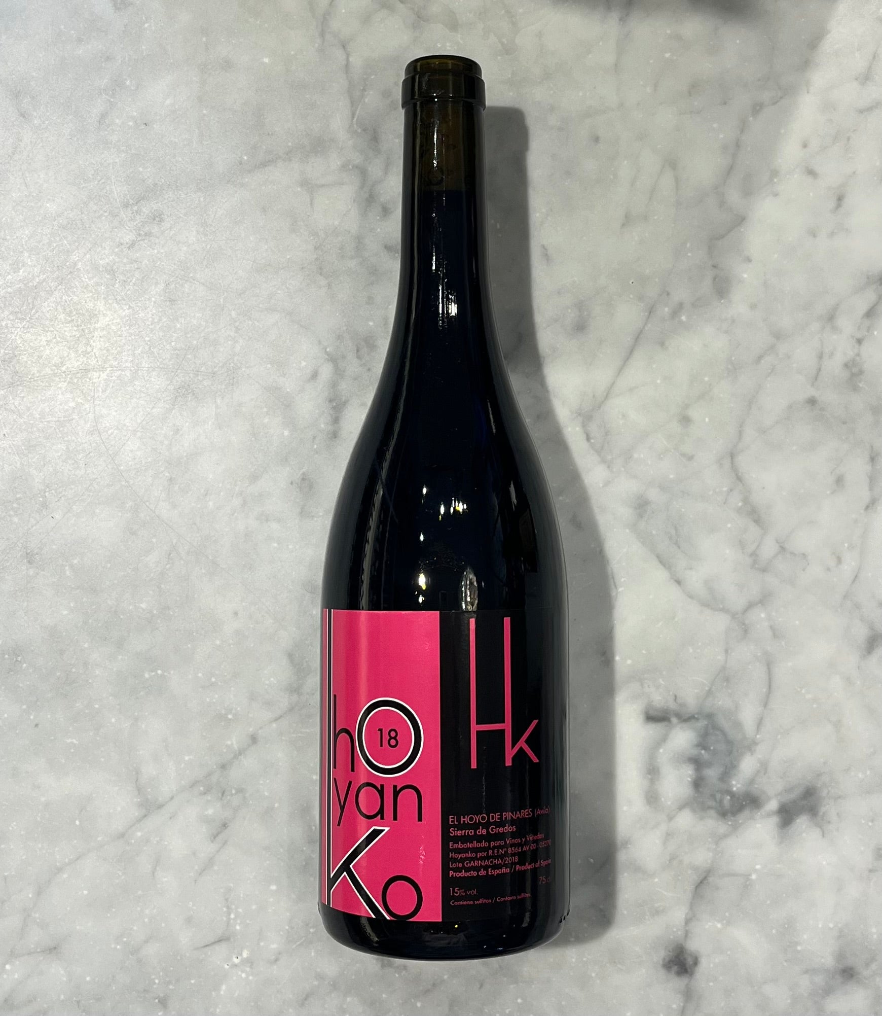Hoyanko Sierra de Gredos Garnacha Tinto 2018 750ml (15% abv)