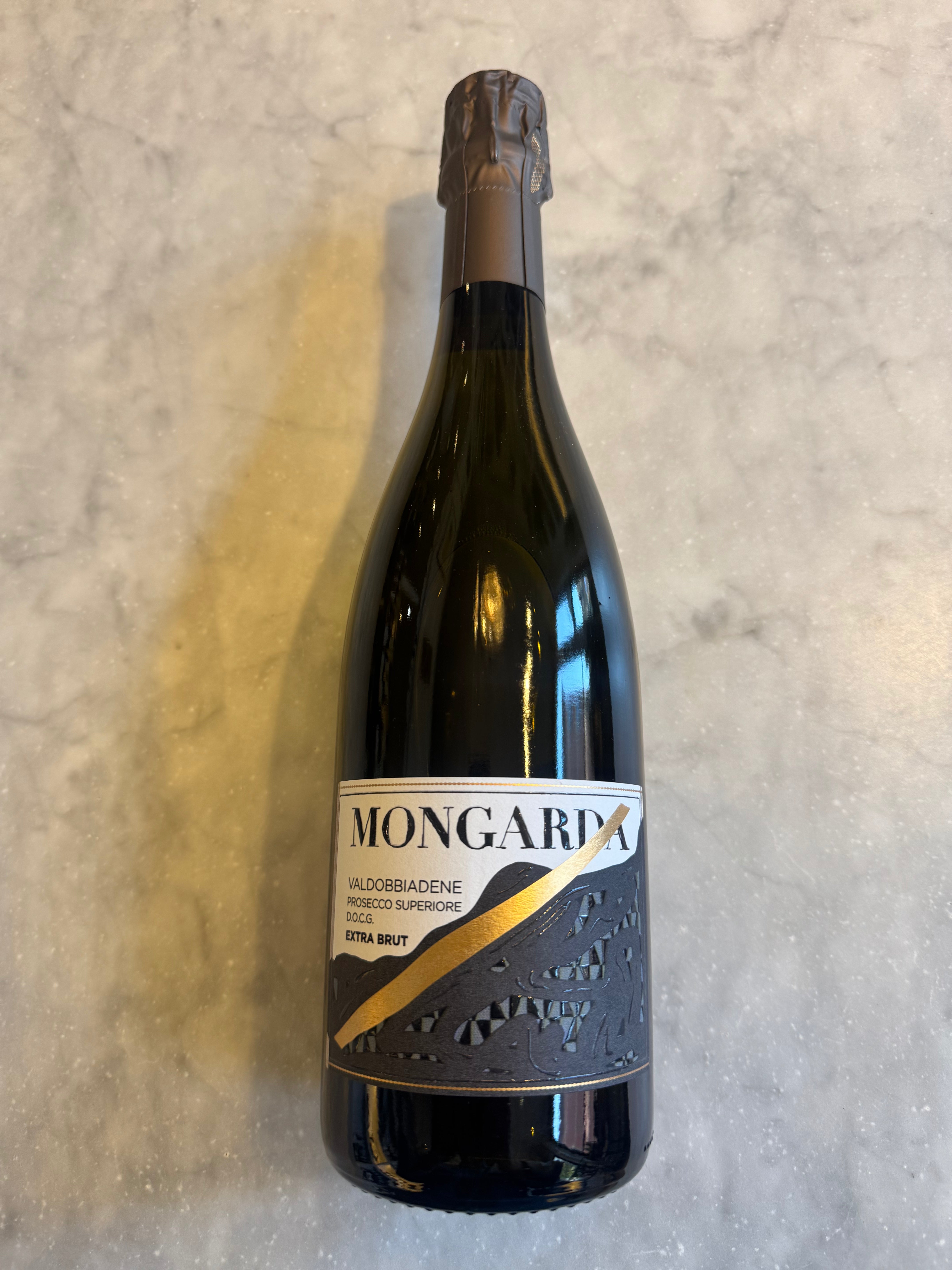 Mongarda, Prosecco Valdobbiadene Superiore Extra Brut 2023 750ml (11.5% abv)