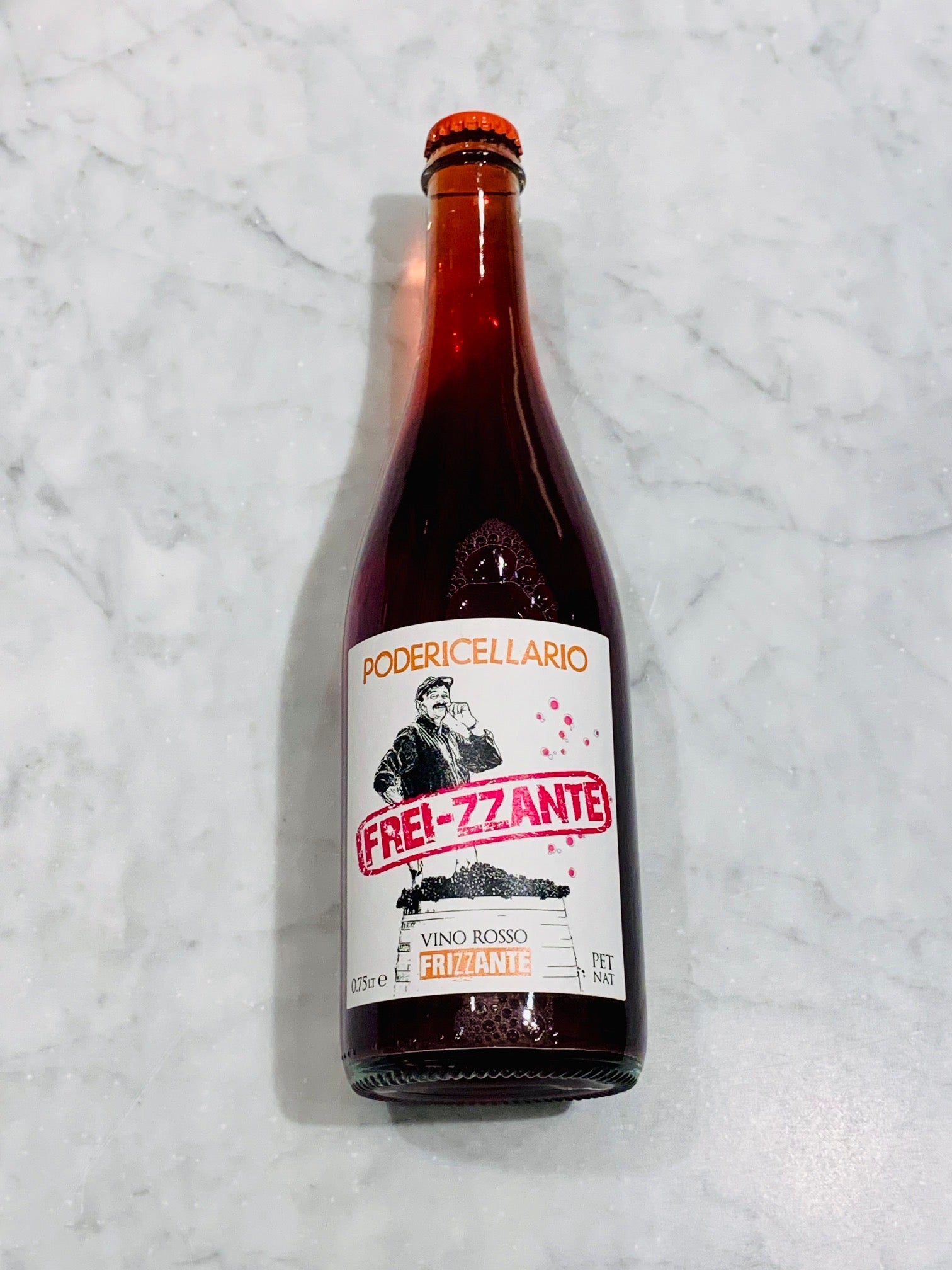 Poderi Cellario - Pet-Nat "Frei-zzante" Vino Rosso 2023 750ml (11.5% abv)