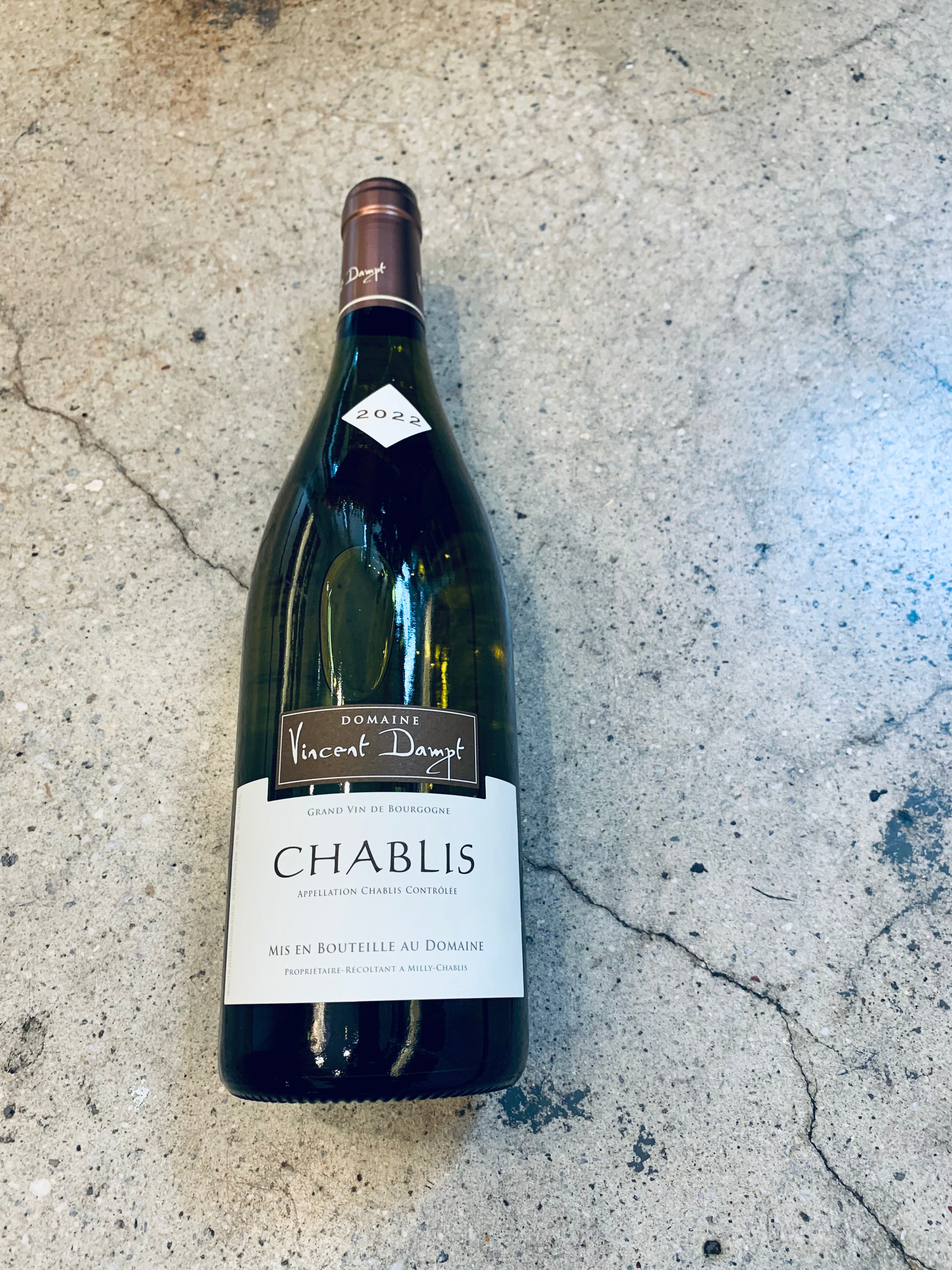 Vincent Dampt - Chablis 2022 750ml (12.5% ABV)