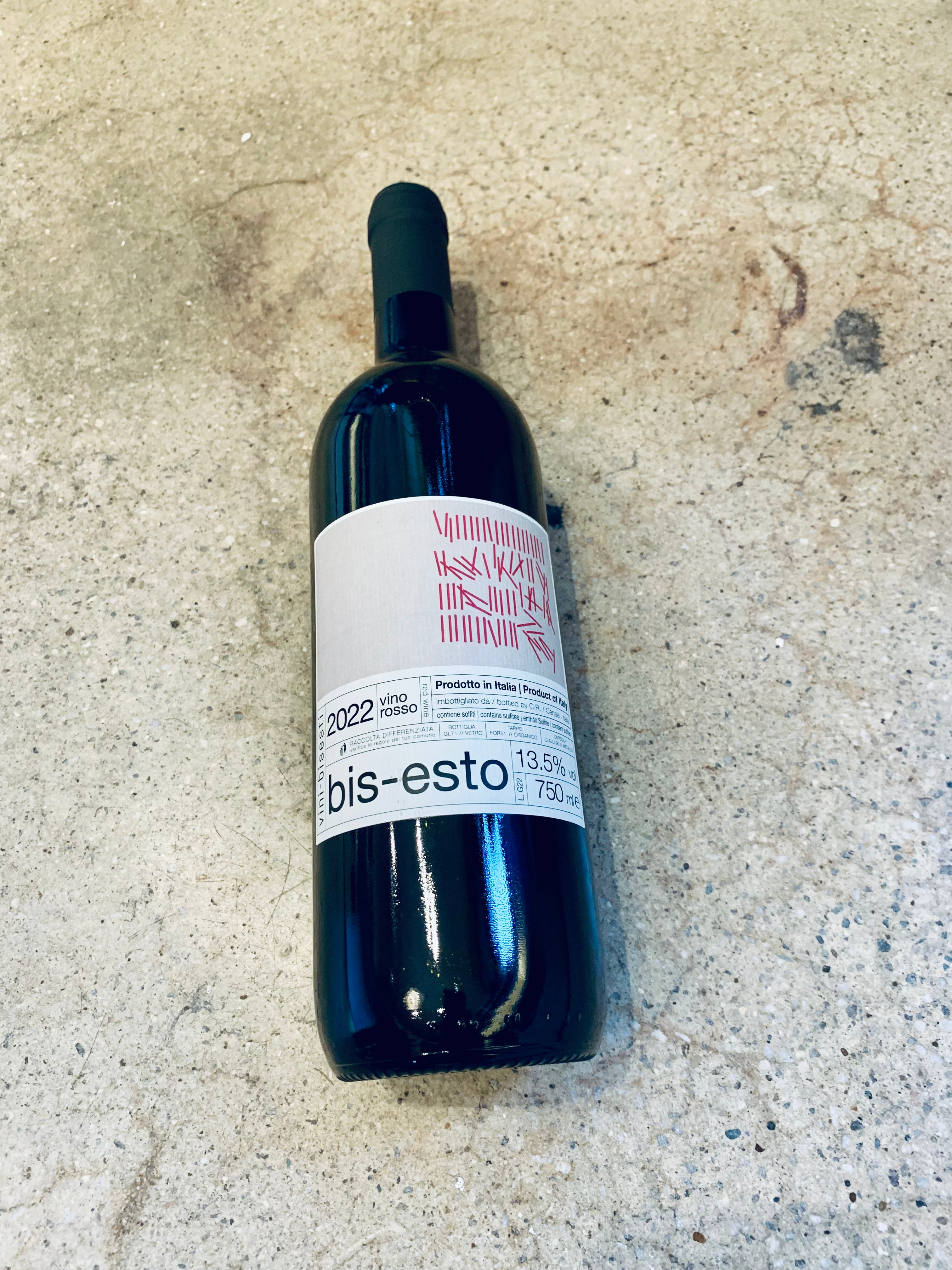 Vini-Bisesti - "Bis-Esto" vino rosso  2022 750ml (13.5% ABV)